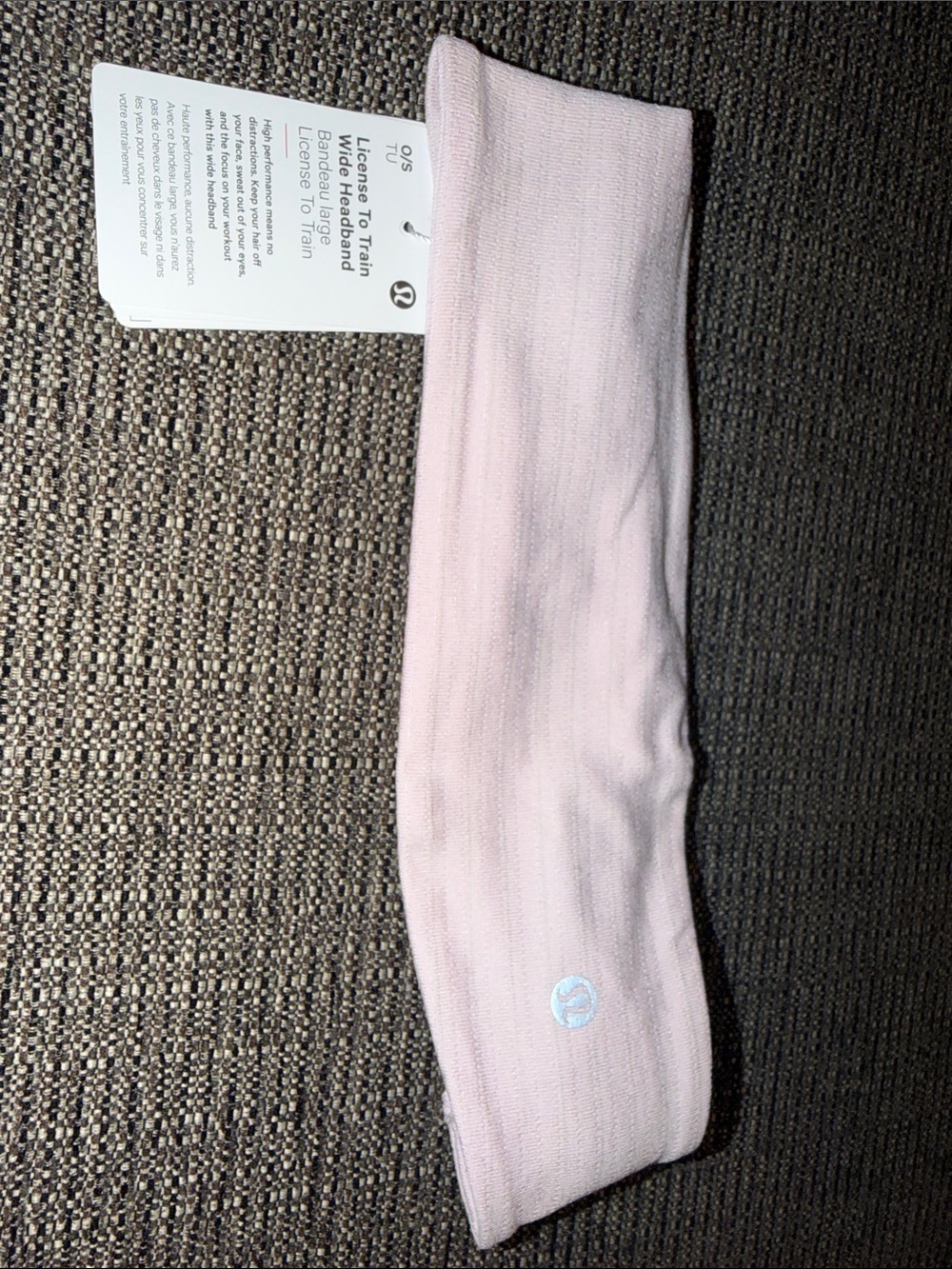 Lululemon Lightweight Performance Headband - Light Pink